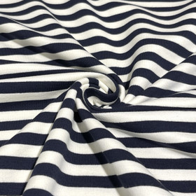 Joustocollege: Raita 1cm, tummansininen - luonnonvalkoinen