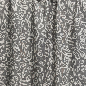 Viskoosi twill: Leopard, harmaa