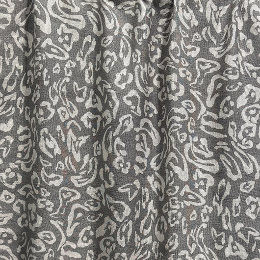 Viskoosi twill: Leopard, harmaa