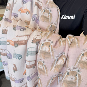 Kaverini: Alice bambu double gauze, roosa