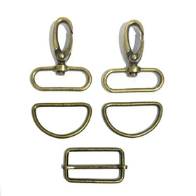 Laukkutarvikesetti 40mm: Metalli, pronssi