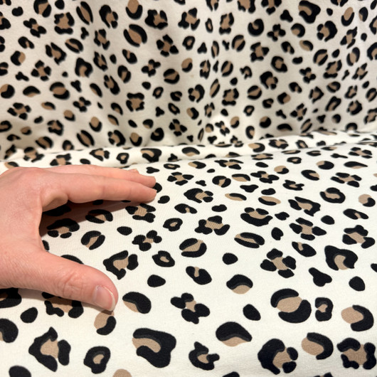 Digijoustocollege: Leopard, vaalea beige - beige - musta 