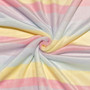 Polar fleece: Pastellisateenkaari vaakaraita