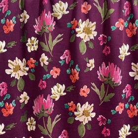 Digijoustocollege: Isot kukat, viininpunainen - pinkki - oliivi