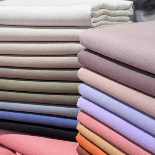 Ohut kivipesty pellava: Vaalea beige