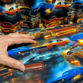 Digitrikoo: Drifting autot, musta - monivärinen