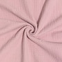 Double gauze: Brodeeratut rusetit, vanha roosa