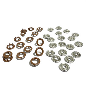 Metallinen rengasneppari 10mm / 10kpl, ruskea