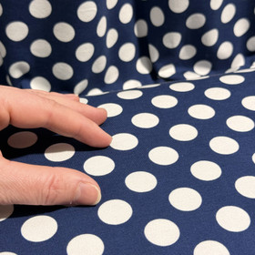 Digitrikoo: Big dots, tummansininen - valkoinen