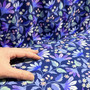 Digitrikoo: Kukat ja köynnökset, tummansininen - violetti - valkoinen