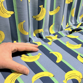 Digitrikoo: Raidat ja banaanit, jeans - keltainen