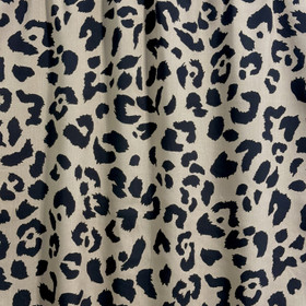 Kudottu viskoosi: Leopard, taube - musta