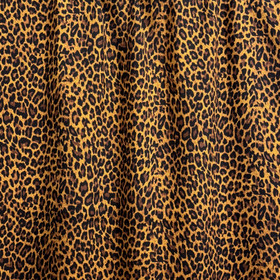 Kudottu viskoosi: Leopard, oranssi - ruskea - musta