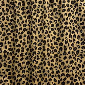 Puuvillavoilee: Leopard, toffee - ruskea - musta