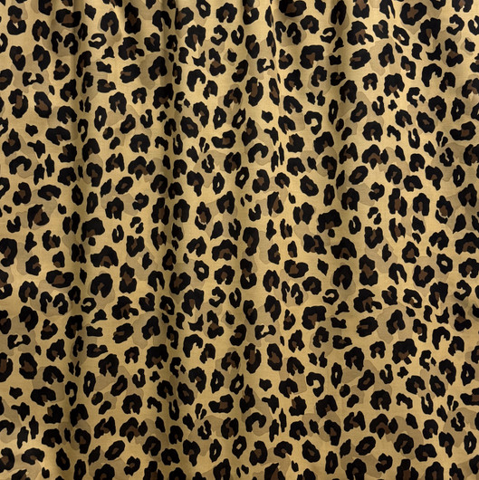 Puuvillavoilee: Leopard, toffee - ruskea - musta