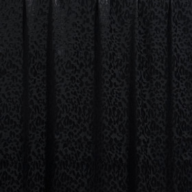 Viskoosi jacquard: Leopard, musta