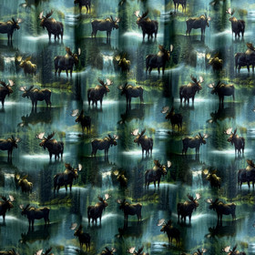 Digitrikoo: Hirvet, petrooli - musta - vihreä