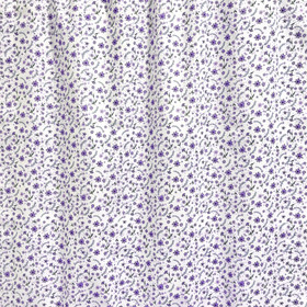 Puuvilla: Pienet violetit kukat, valkoinen - violetti - vihreä