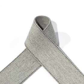 Prym: Laukkuhihna Premium tikkauksella 40mm, meleerattu vaaleanharmaa