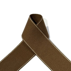 Prym: Laukkuhihna Premium tikkauksella 40mm, ruskea