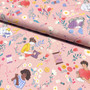 Canvas: Käsityöt, vanha roosa - monivärinen