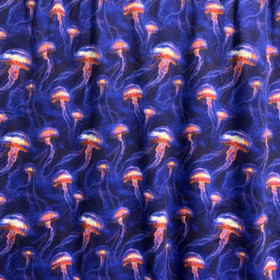 Digitrikoo: Meduusat, tummansininen - koralli