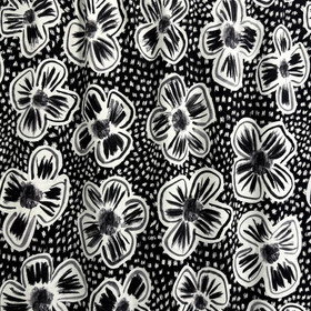 Digitrikoo: Jättikukat, valkoinen - musta - harmaa
