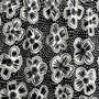 Digitrikoo: Jättikukat, valkoinen - musta - harmaa