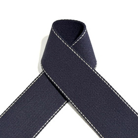 Prym: Laukkuhihna Premium tikkauksella 40mm, tummansininen