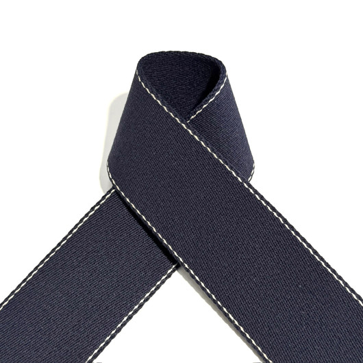 Prym: Laukkuhihna Premium tikkauksella 40mm, tummansininen