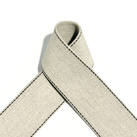 Prym: Laukkuhihna Premium tikkauksella 40mm, meleerattu beige