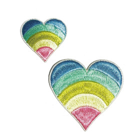 Prym: Pastellisydämet -kangasmerkki