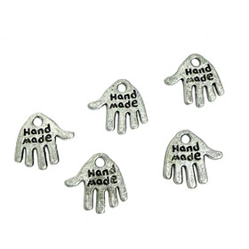 Handmade metallimerkki 12mm, hopea