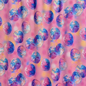 Digijoustocollege: Diskopallot, vaaleanpunainen - violetti - turkoosi