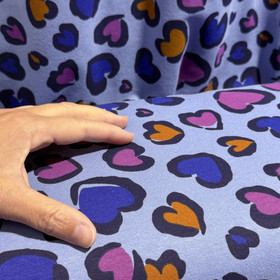 Digijoustocollege: Sydämet, laventelinsininen - sininen - pinkki