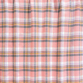 Flanelli: Ruudullinen, Roosa - okra - harmaa