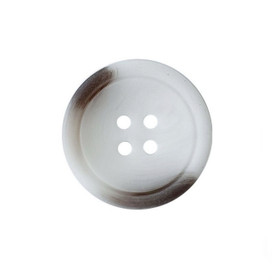 Prym: Marmorinappi reunuksella, 20mm, luonnonvalkoinen