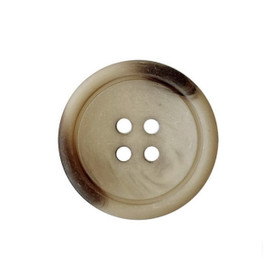 Prym: Marmorinappi reunuksella, 20mm, tumma beige