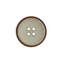 Prym: Marmorinappi ruskealla reunuksella, 20mm, tumma beige