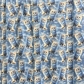 Digitrikoo: Kissat ja kaulaliinat, vaaleansininen