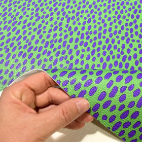 Keinonahka: Drops, vihreä - violetti