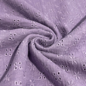 Brodeerattu Double gauze: Laventeli