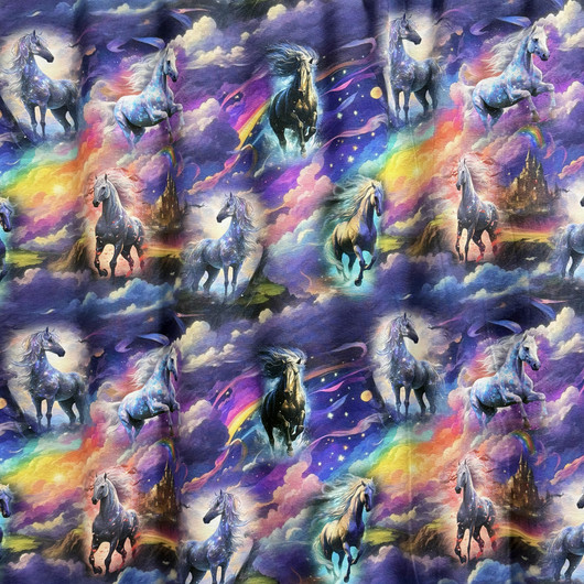Digitrikoo: Villihevoset ja sateenkaaret, violetti - monivärinen