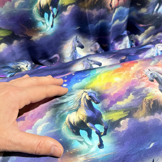 Digitrikoo: Villihevoset ja sateenkaaret, violetti - monivärinen