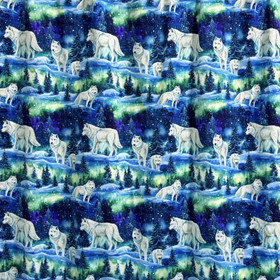 Digitrikoo: Sudet ja revontulet, sininen - vihreä - violetti