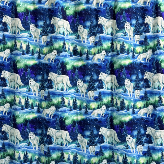 Digitrikoo: Sudet ja revontulet, sininen - vihreä - violetti