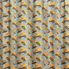 Digitrikoo: Työkoneet ja raidat, oranssi - harmaa - valkoinen