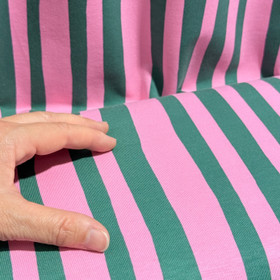 Digijoustocollege: Pystyraita, vaaleanpunainen - vihreä