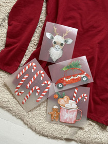 Kaverini silityskuva: Jouluauto, 10 cm x 14,5 cm 