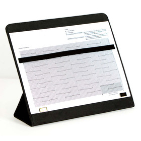 KnitPro: Ohjekansio / ohjetuki magneeteilla, 20cm x 27cm, musta